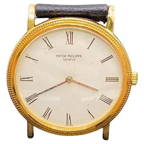 18k patek philippe vintage watch|Patek Philippe solid gold watch.